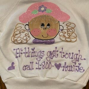 Cute 12 month hand painted sweatshirt